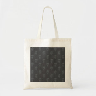 Grungy Anatomical Skull Polkadots tonal grey Tote Bag