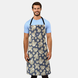 grungy baseballs  sports pattern personalised apron