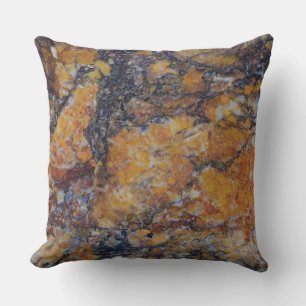 Grungy Brown Faux Marble Texture Cushion