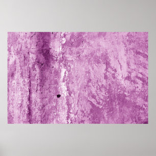 Grungy cement wall texture in purple tone. Abstrac Poster
