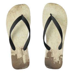 Grungy city background thongs