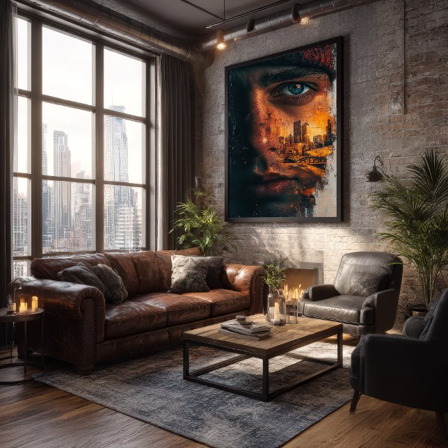 Grungy City Double Exposure Poster (Creator Uploaded)