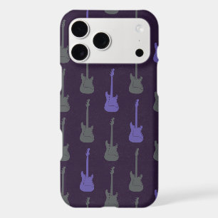 Grungy Classic Electric Guitar Polkadot purplegrey