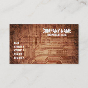 grungy design business card