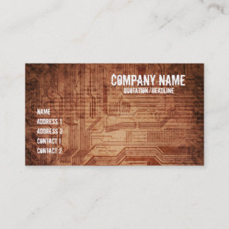grungy design business card