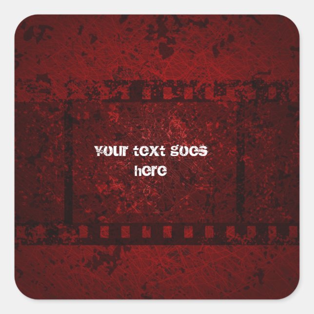 grungy design sticker (Front)