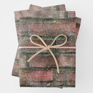 Grungy Dirty Moldy Brick Wall  Wrapping Paper Sheet