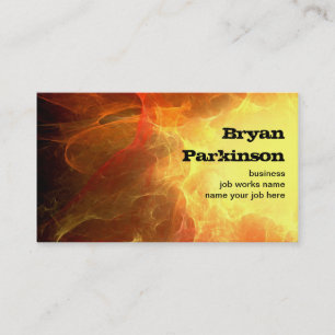 grungy fire business card