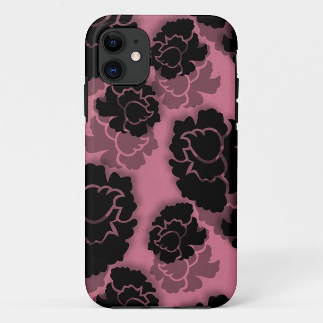Grungy Floral Decadence BT iPhone 5 Case, Pink Case-Mate iPhone Case (Back)