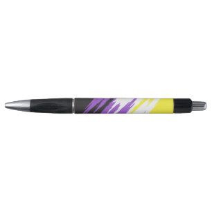 Grungy Funky ZigZag Abstract Nonbinary Pride Flag
