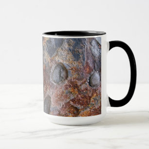 Grungy Geology Rock Texture with Name Mug