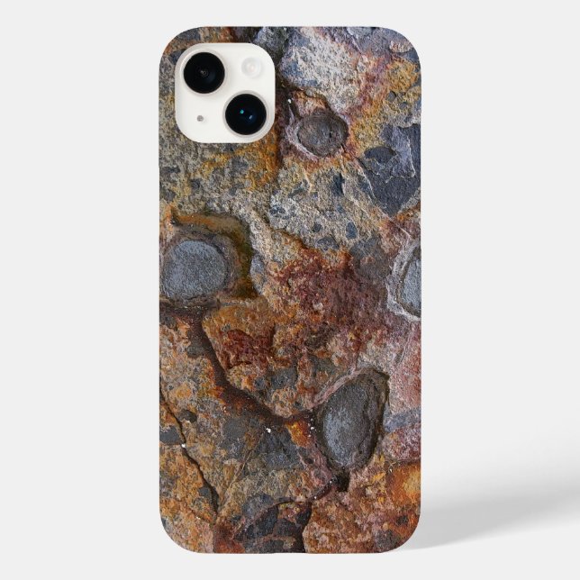 Grungy Geology Rusty Rock Structure Case-Mate iPhone Case (Back)