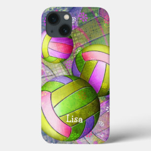 Grungy Girls' Volleyball iPhone 13 Case