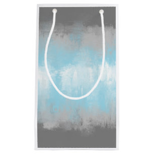 Grungy Glitchy Funky Abstract Demiboy Pride Flag Small Gift Bag