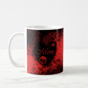 Grungy Goth Heart Mum Coffee Mug