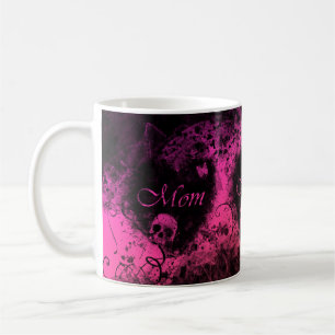 Grungy Goth Heart Mum Coffee Mug