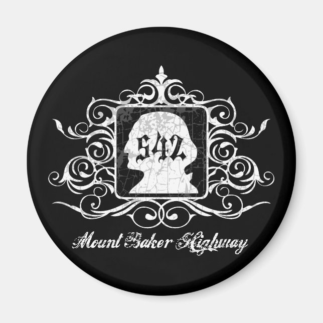 Grungy Graphic Hwy 542 Magnet (Front)