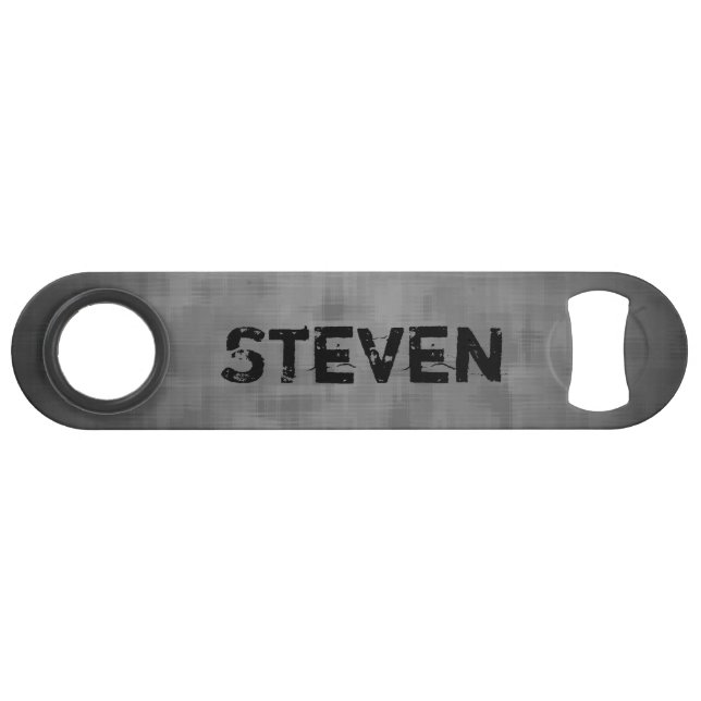 Grungy grey with your name modern design (Front (Horizontal))