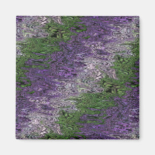 Grungy Groovy Funky Trippy Genderqueer Pride Magnet