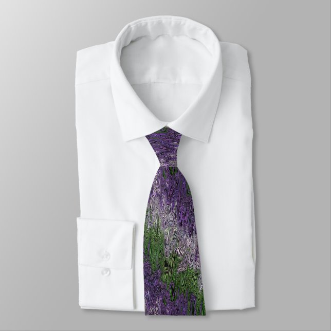 Grungy Groovy Funky Trippy Genderqueer Pride Tie (Tied)