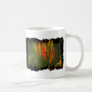 Grungy Humboldt Lily Stamens on White Coffee Mug