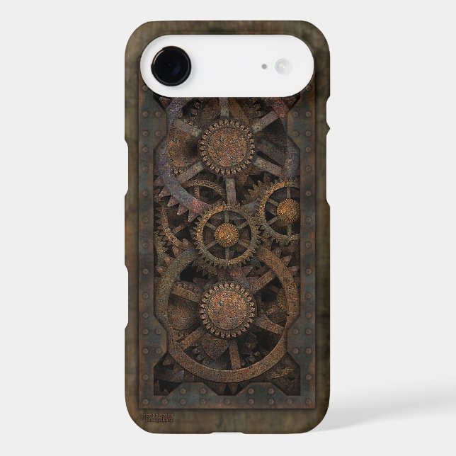 Grungy Industrial Steampunk Machine Case-Mate iPhone Case (Back)