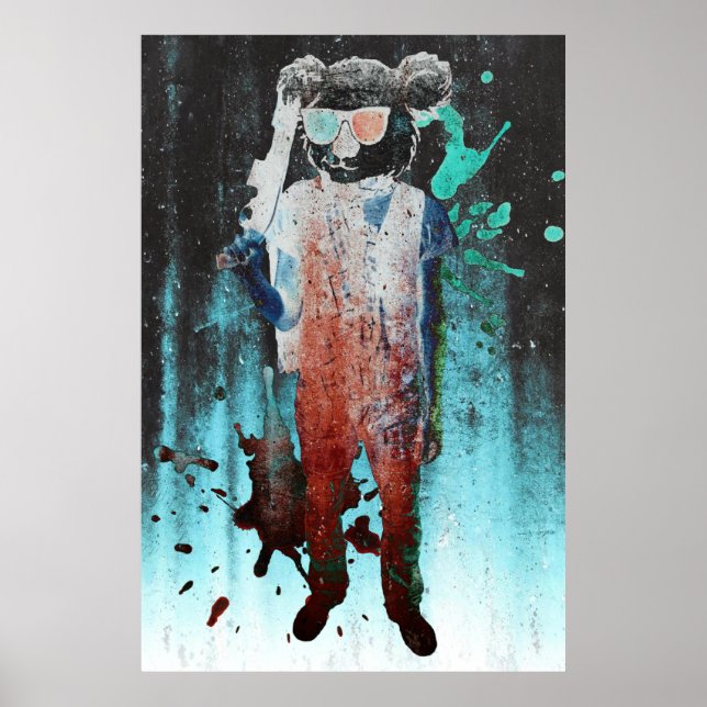 Grungy Koala Poster (Front)