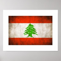 Grungy Lebanon Flag