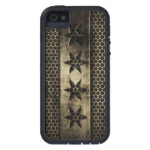 Grungy Metal Chicago Flag