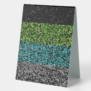 Grungy Noisy Abstract Quoiromantic Pride Flag