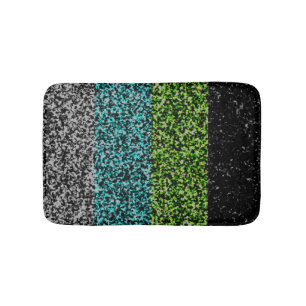 Grungy Noisy Abstract Quoiromantic Pride Flag Bath Mat