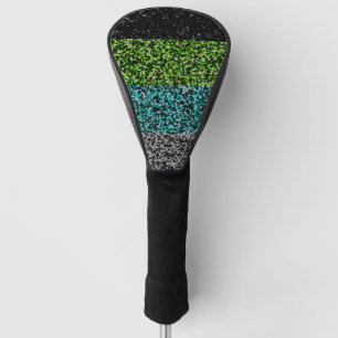 Grungy Noisy Abstract Quoiromantic Pride Flag Golf Head Cover