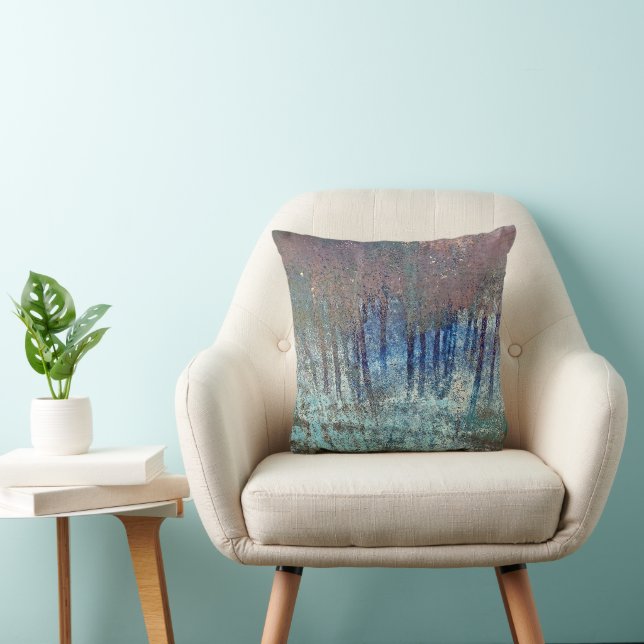 Grungy Paint Streak Abstract Cushion (Chair)