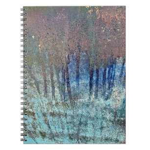 Grungy Paint Streak Abstract Notebook
