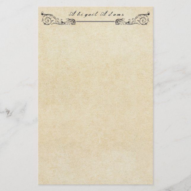 Grungy Parchment Paper Vintage Personalised (Front)