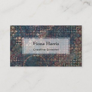 Grungy Patterns with Messy Patchwork of Textures Business Card