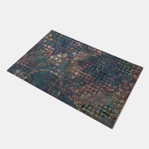 Grungy Patterns with Messy Patchwork of Textures Doormat