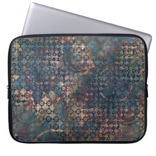 Grungy Patterns with Messy Patchwork of Textures Laptop Sleeve