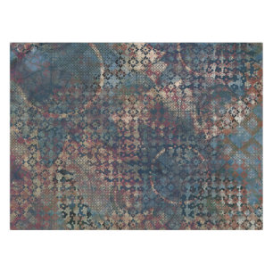 Grungy Patterns with Messy Patchwork of Textures Tablecloth