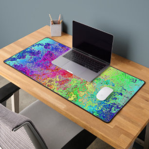 Grungy Rainbow Desk Mat