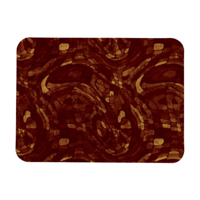 Grungy Red and Yellow Pavers Magnet (Horizontal)