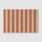 Grungy Red Stripes (Horizontal) Tissue Paper