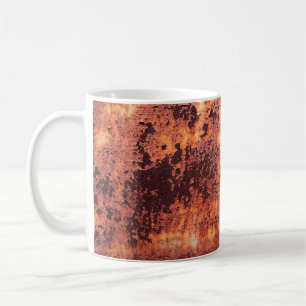 Grungy rusty metal backgroundabstract, aged, backg coffee mug