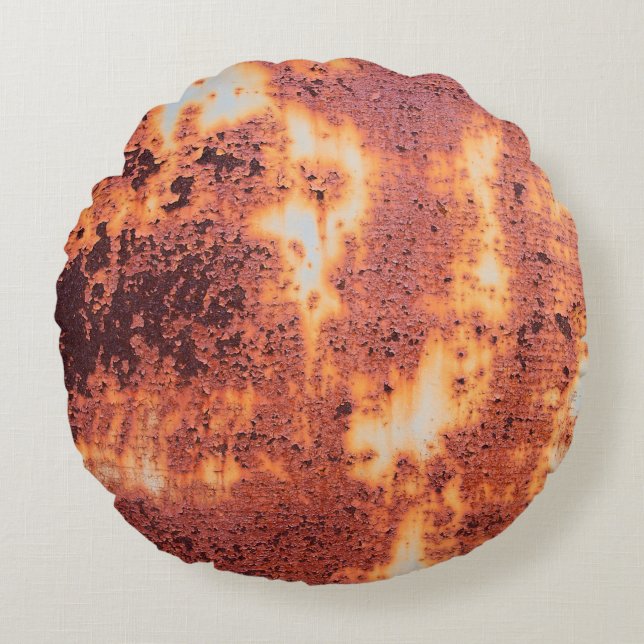Grungy rusty metal backgroundabstract, aged, backg round cushion (Front)