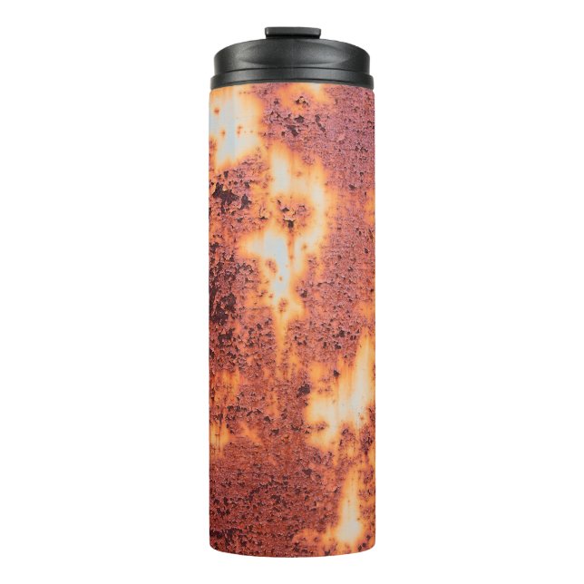 Grungy rusty metal backgroundabstract, aged, backg thermal tumbler (Front)