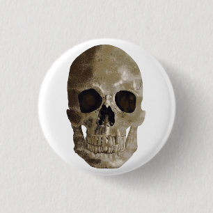Grungy Skull 3 Cm Round Badge