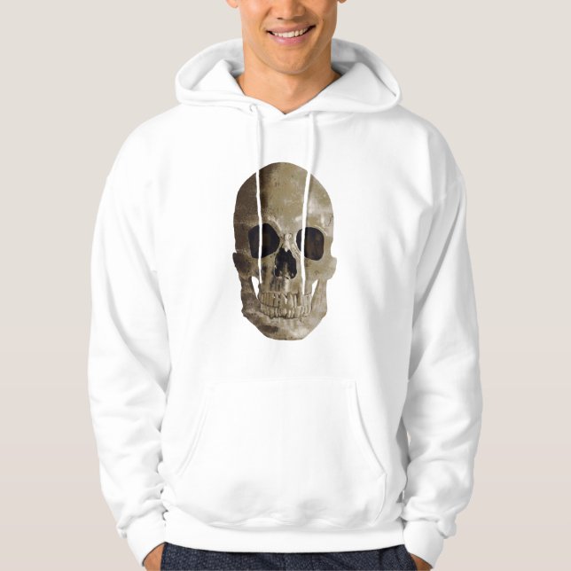 Grungy Skull Hoodie (Front)
