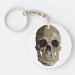 Grungy Skull Key Ring