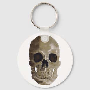 Grungy Skull Key Ring
