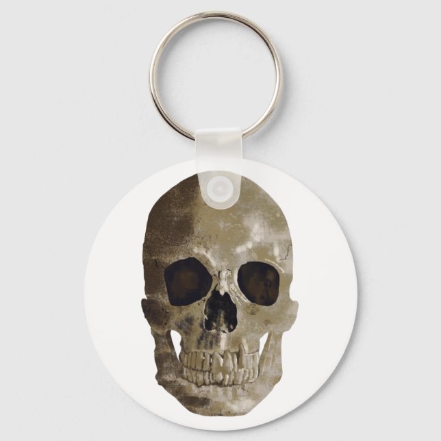 Grungy Skull Key Ring (Front)